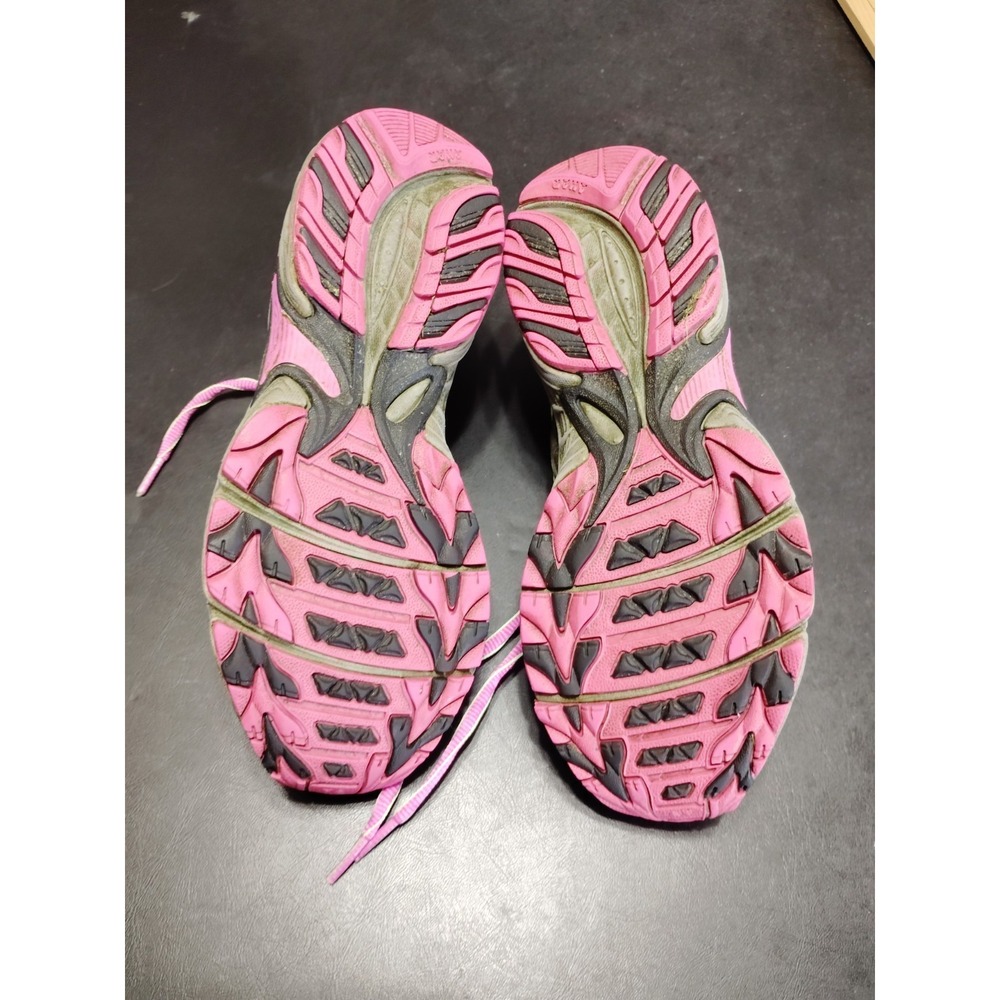 Asics Women 7.5 Gel-Venture 5 Running Training Athletic Gym Shoes Gray Pink Lime - Picture 12 of 12